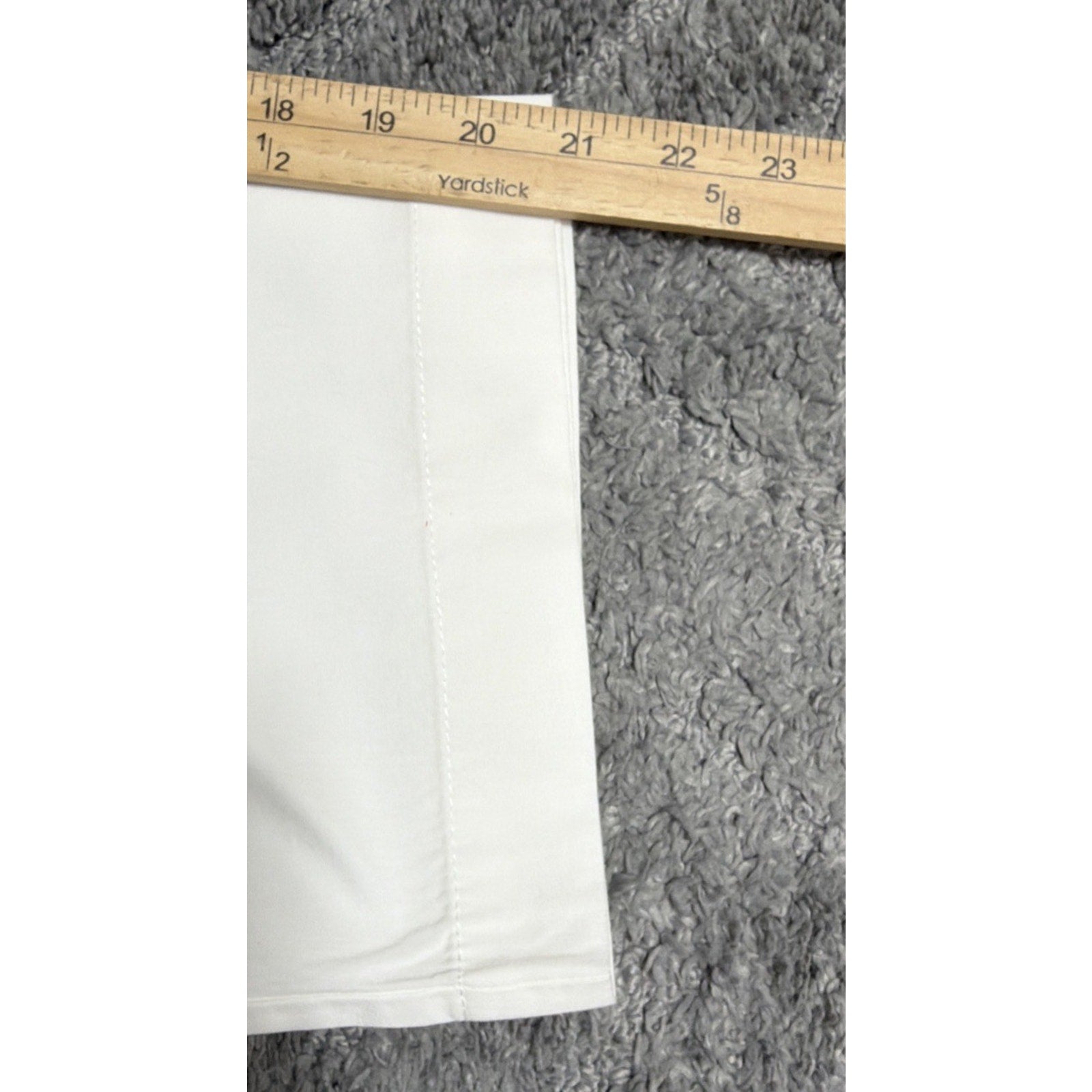 New York & Co Women's Downtown Rise Crop Pants Plus Size 18 White NWT 39x21