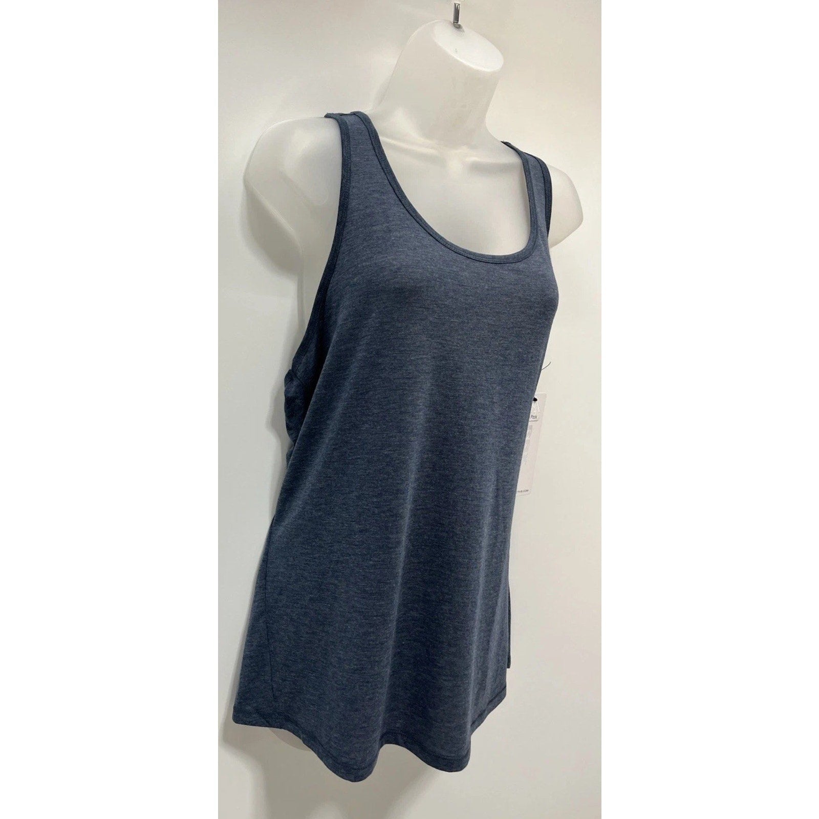 RBX Live Life Active Tank Top Blue NEW Wicking Womens XL Logo Sleeveless