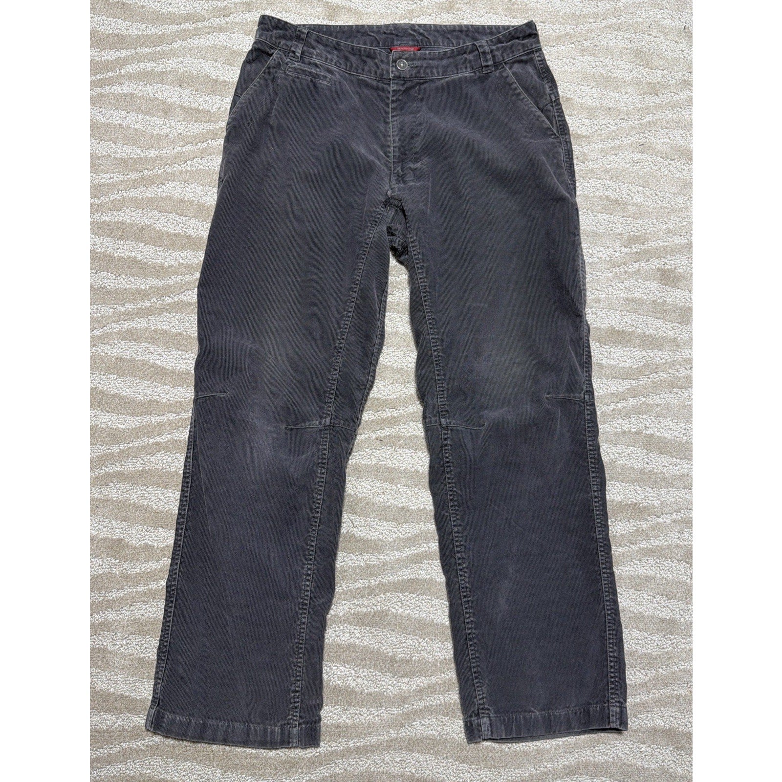 The North Face Double Knee Utility Corduroy Pants Mens 34x31 Gray