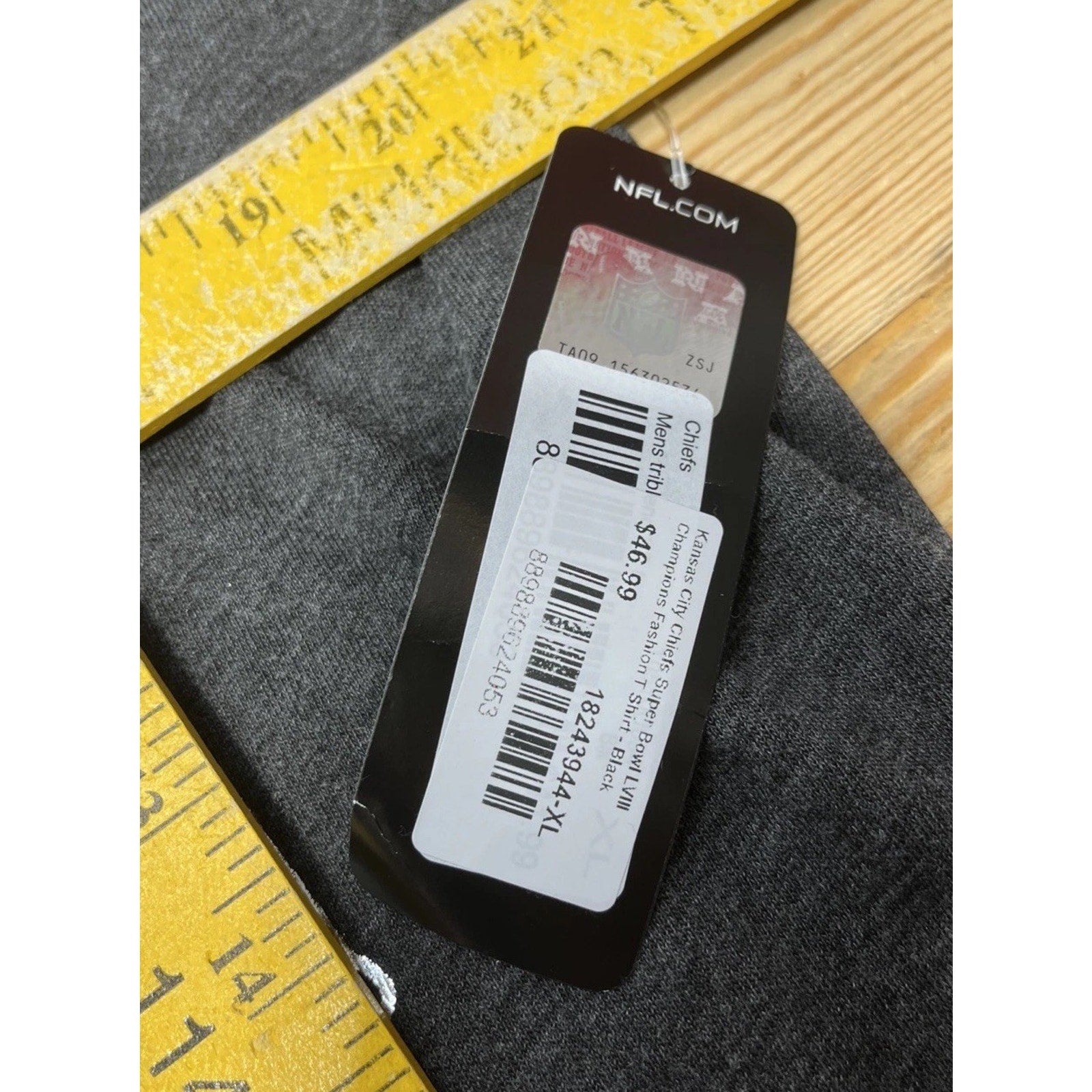 NWT Kansas City Chiefs Men’s Shirt Gray XL T-Shirt NFL Super Bowl LVII Majestic