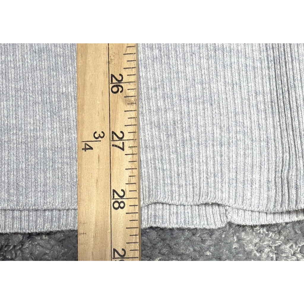 WHBM White House Black Market Size M Gray Cowl Neck Sweater Preppy Career Casual