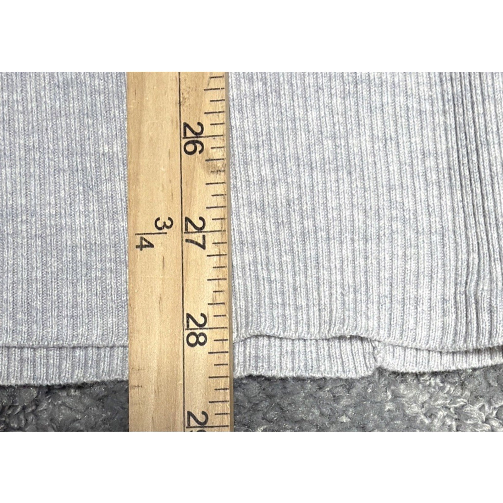 WHBM White House Black Market Size M Gray Cowl Neck Sweater Preppy Career Casual