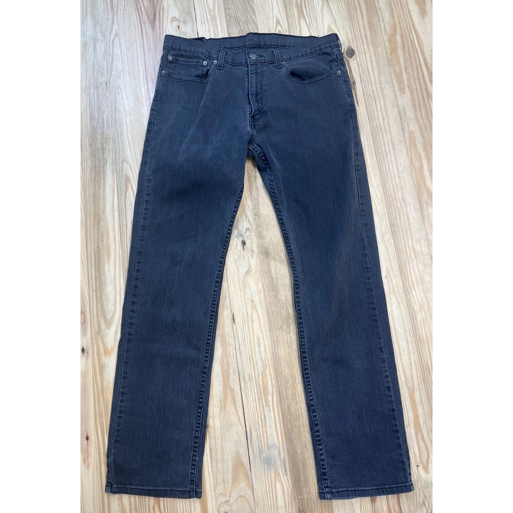 Levi's 559 Relaxed Straight Leg Black Denim Jeans Men's 36x34