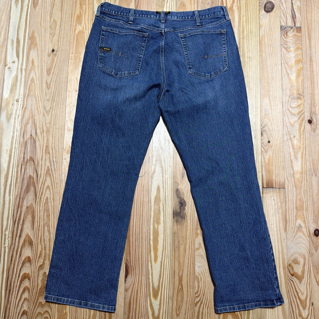Ariat Rebar M4 Jeans Men’s 38x32 Blue Relaxed Boot Denim Western Workwear