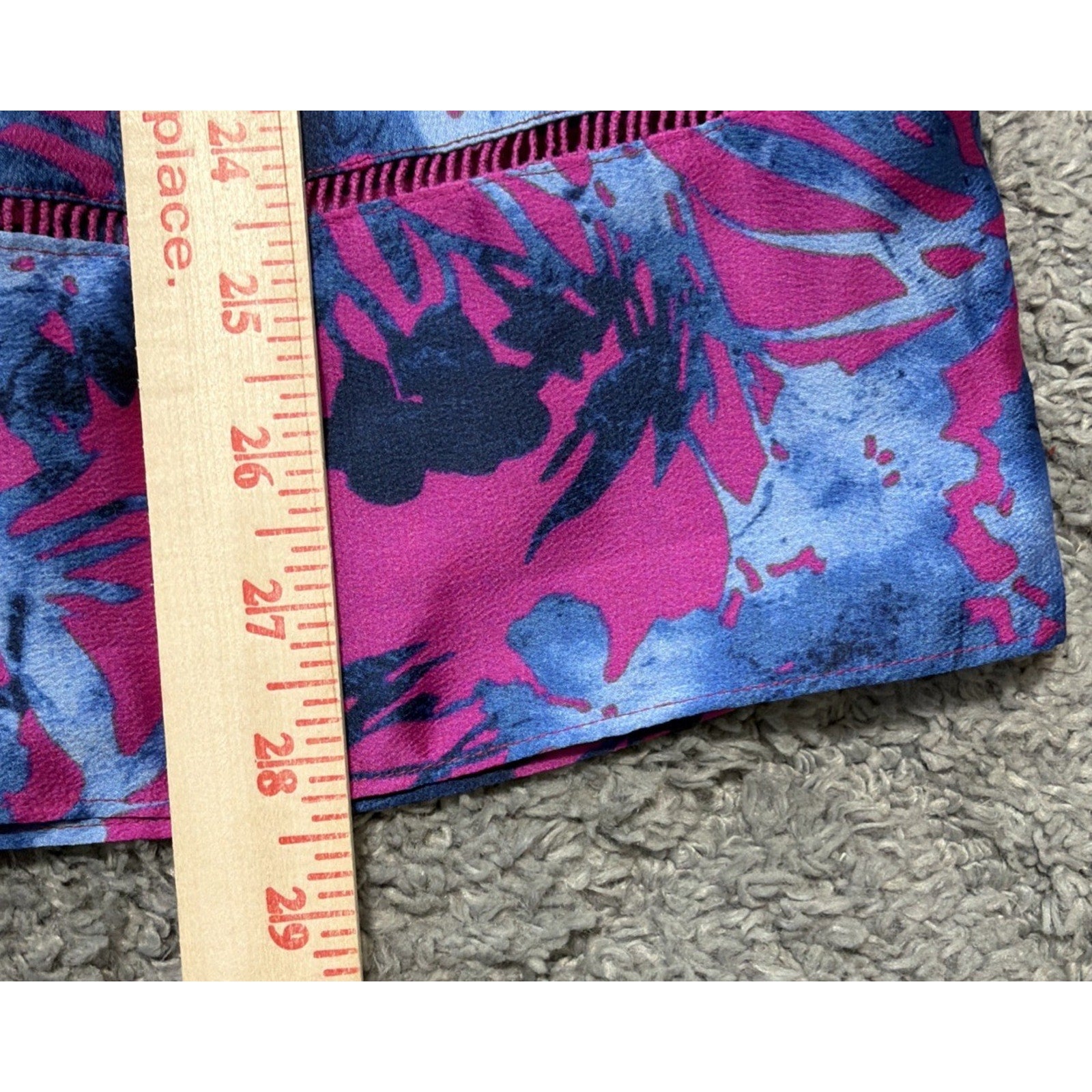 Banana Republic Pink & Blue Floral A Line Midi Skirt Lined size 6 NWT