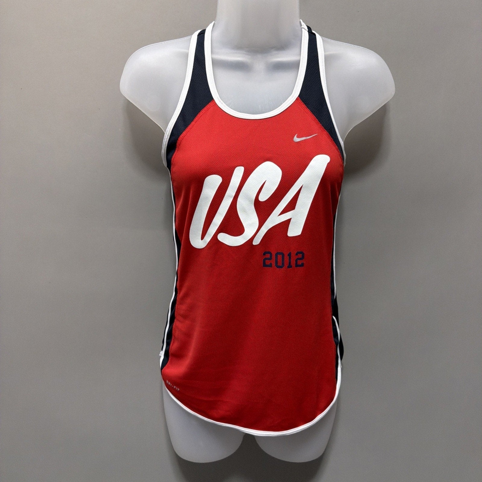 USA OLYMPICS 2012 Tank Top Women’s XS NIKE DRI FIT Track & Field Uniform RARE