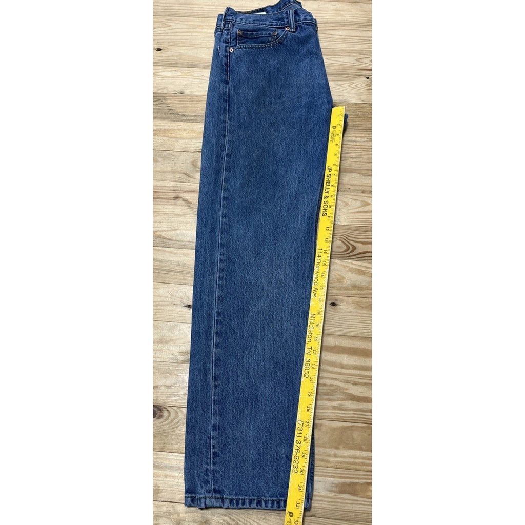 Levis 505 Jeans Mens 36X34 Blue Medium Wash Straight Leg