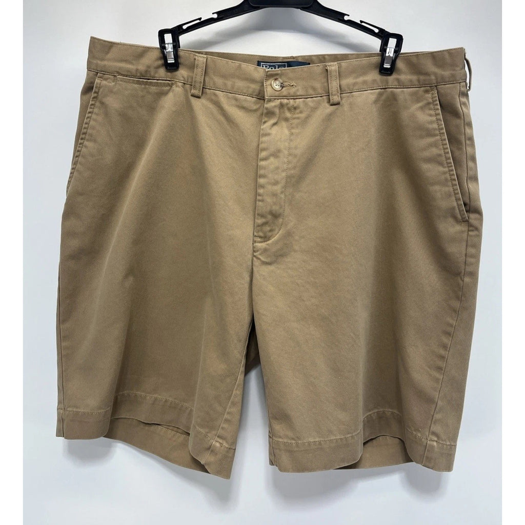 Polo Ralph Lauren Prospect Shorts Mens 36 Tan Cotton Chino Golf Casual