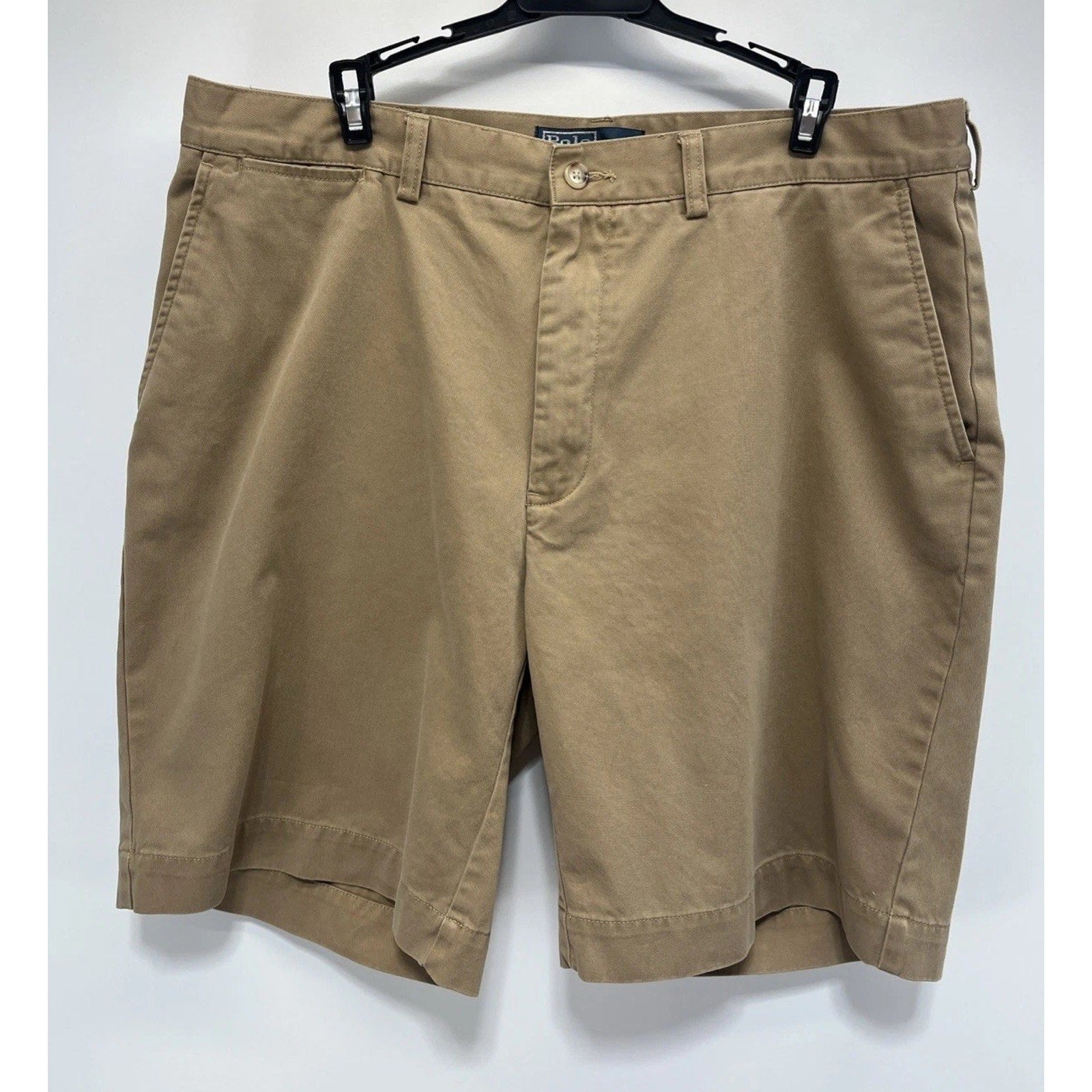 Polo Ralph Lauren Prospect Shorts Mens 36 Tan Cotton Chino Golf Casual
