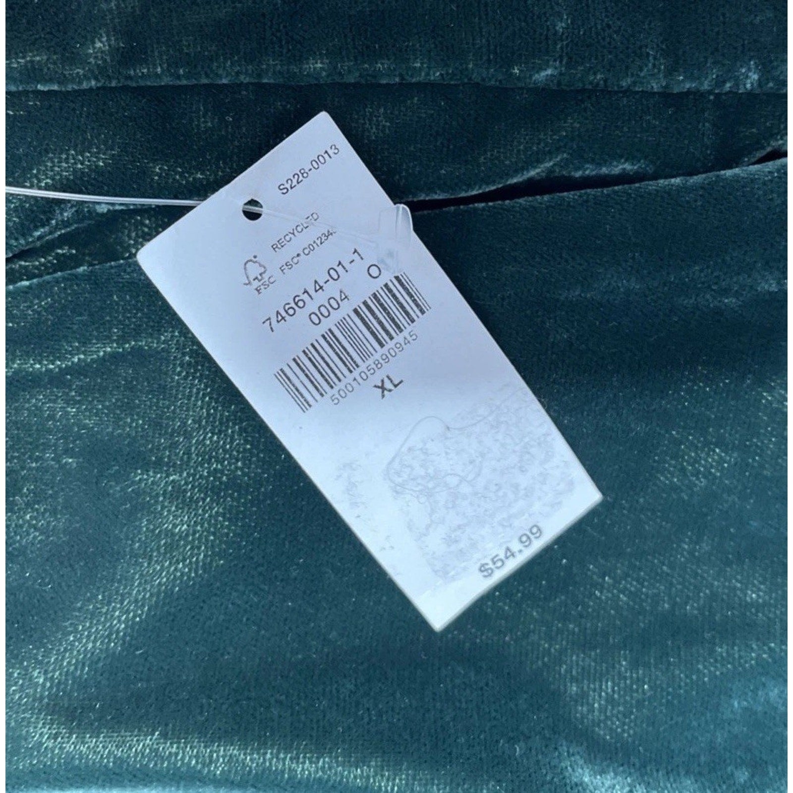 Old Navy Velvet Pants Womens XL Green Taylor Wide Leg Trouser High Waist NWT