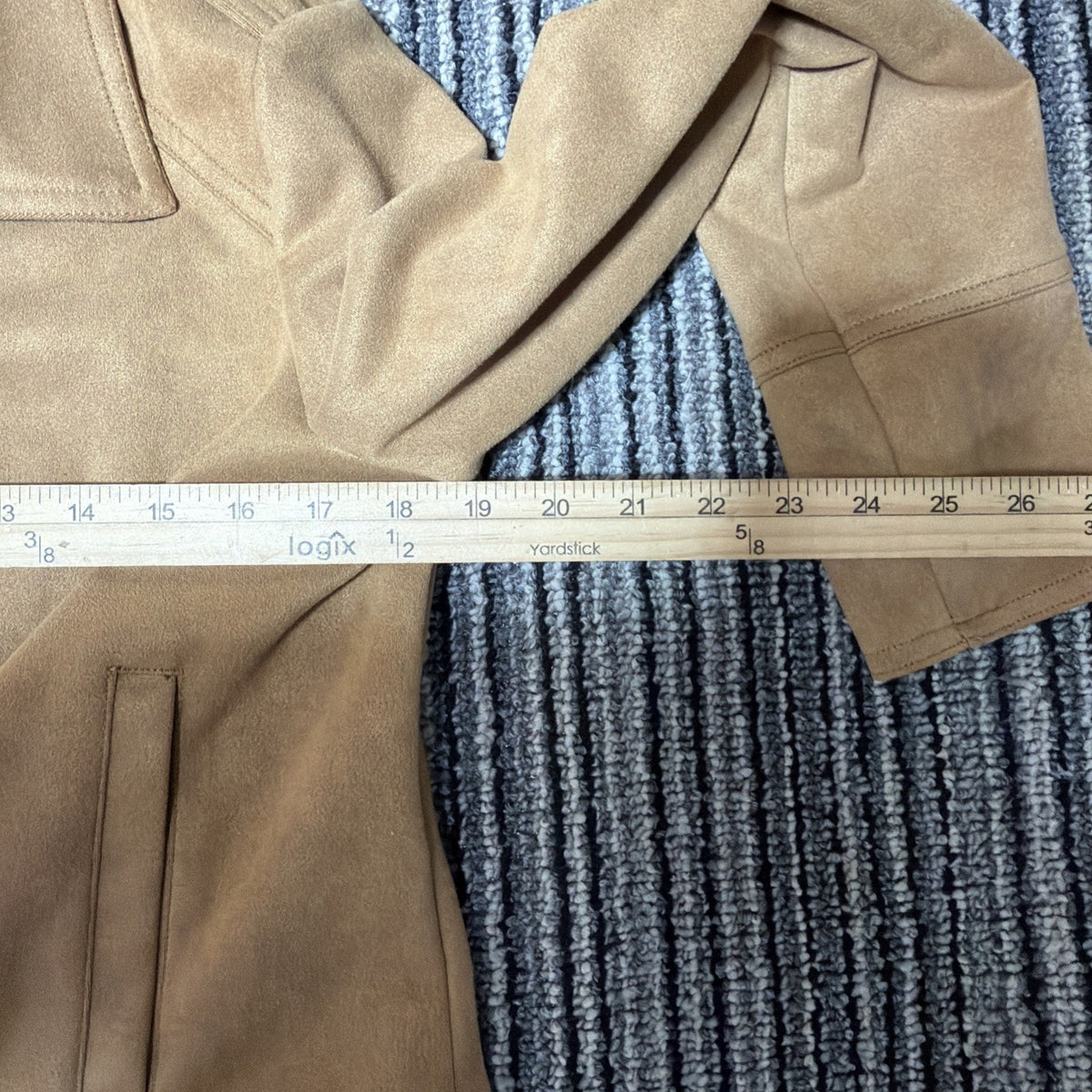 Philosophy Republic Clothing Jacket Womens Small Camel Faux Suede Cropped Moto