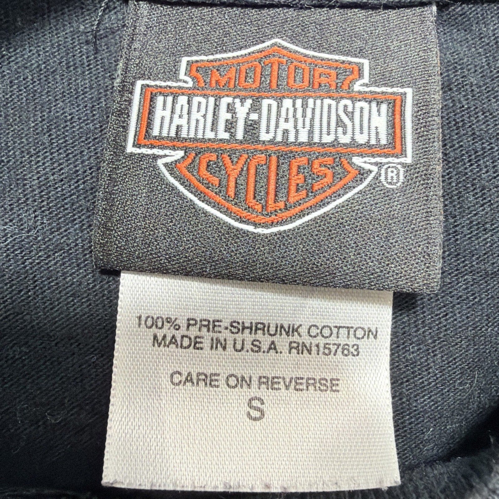 Vtg Harley Davidson Willie G Smithfield NC T-shirt size: S Black 2005 Made USA