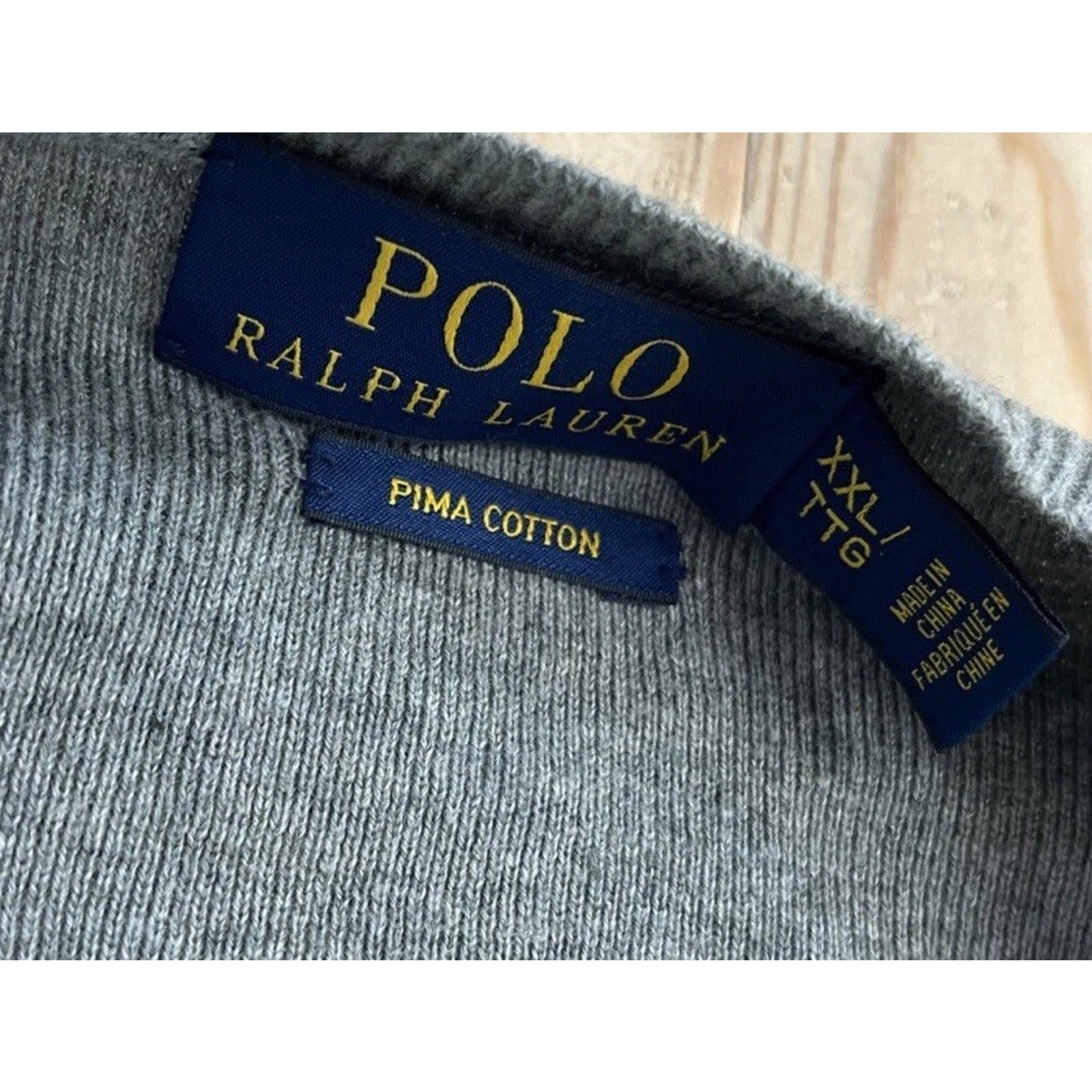 Polo Ralph Lauren Sweater V-Neck Long Sleeve Pima Cotton Green Men’s XXL