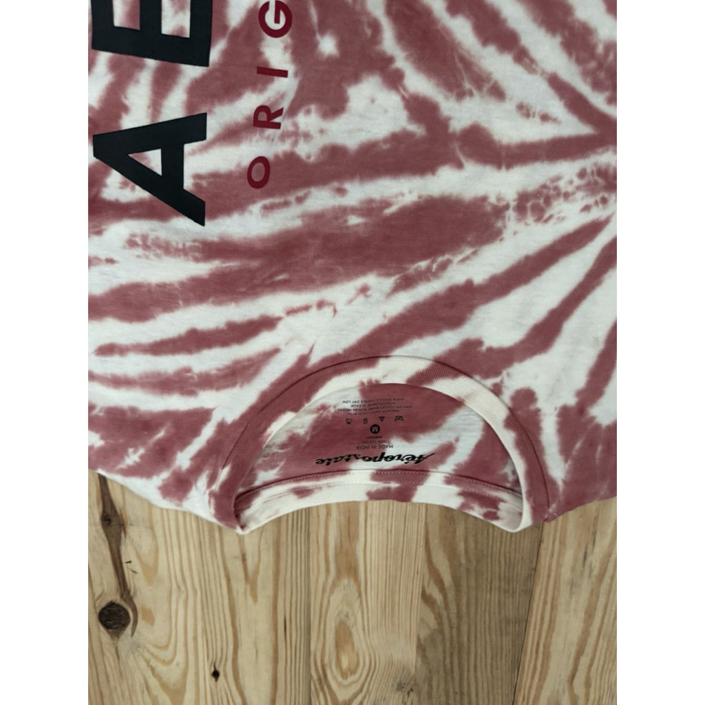 Aeropostale Tie dye long sleeve t-shirt Medium Muted Red