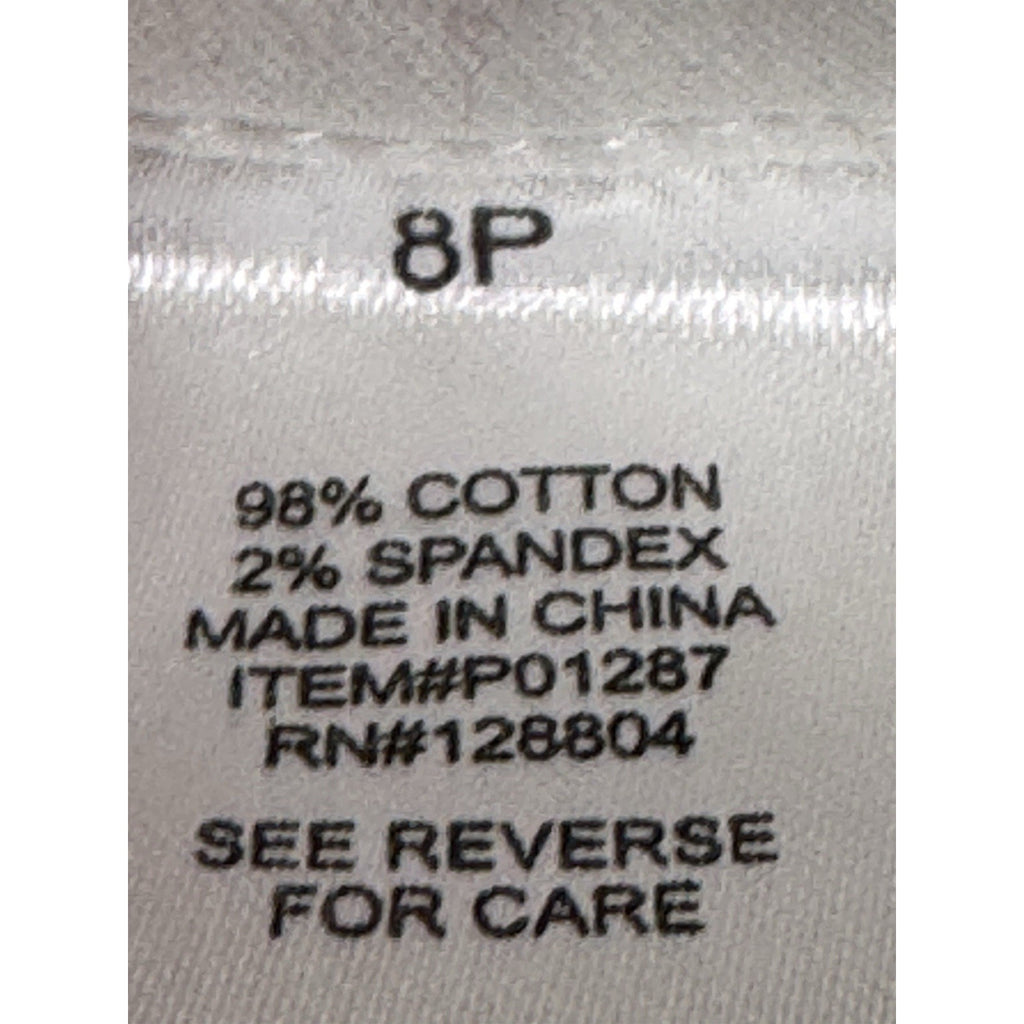 Koret Button Front Jacket Women's Size 8 Petite White With Brown Buttons