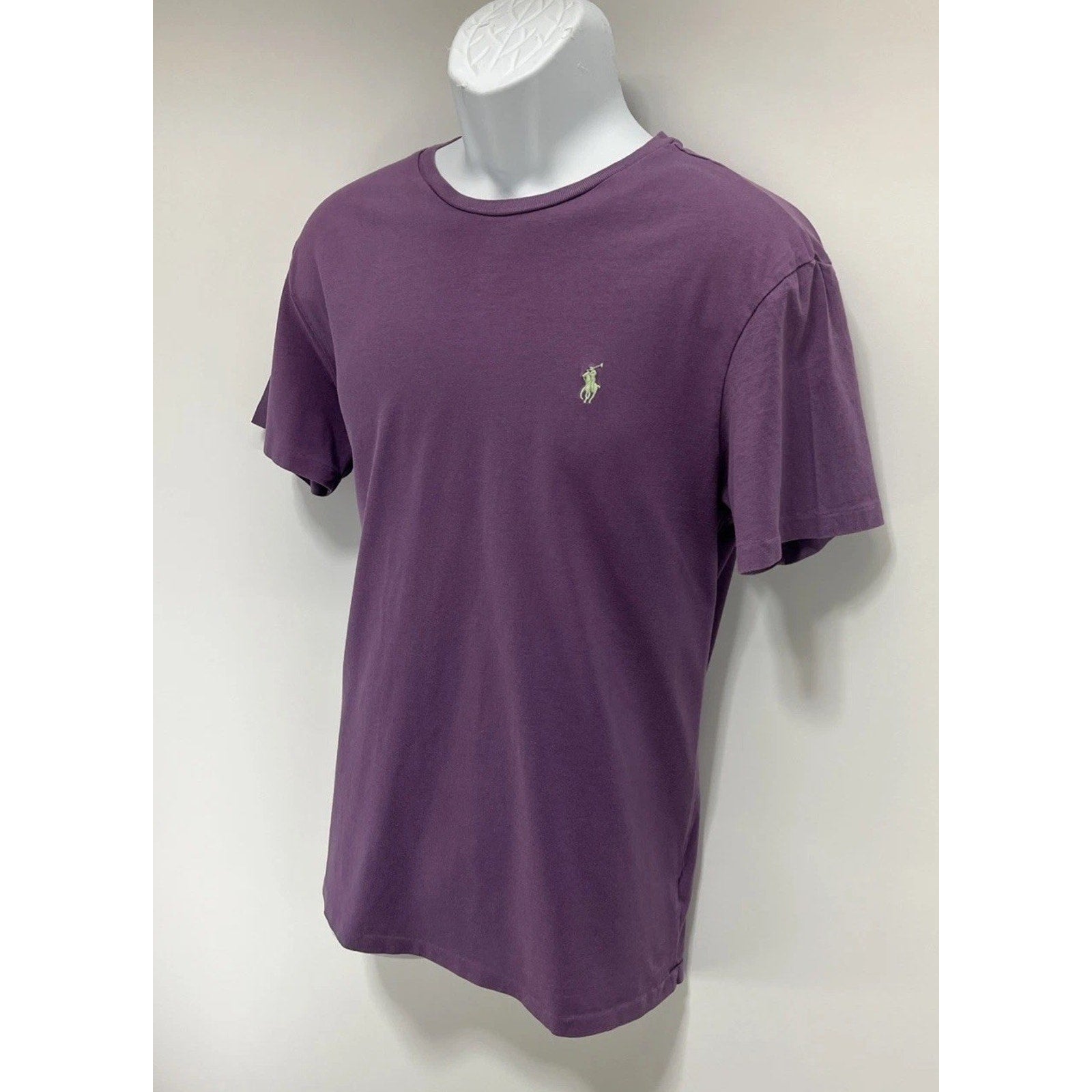 POLO RALPH LAUREN Men's T-Shirt Adult M Purple Short Sleeve Crew Neck Pullover