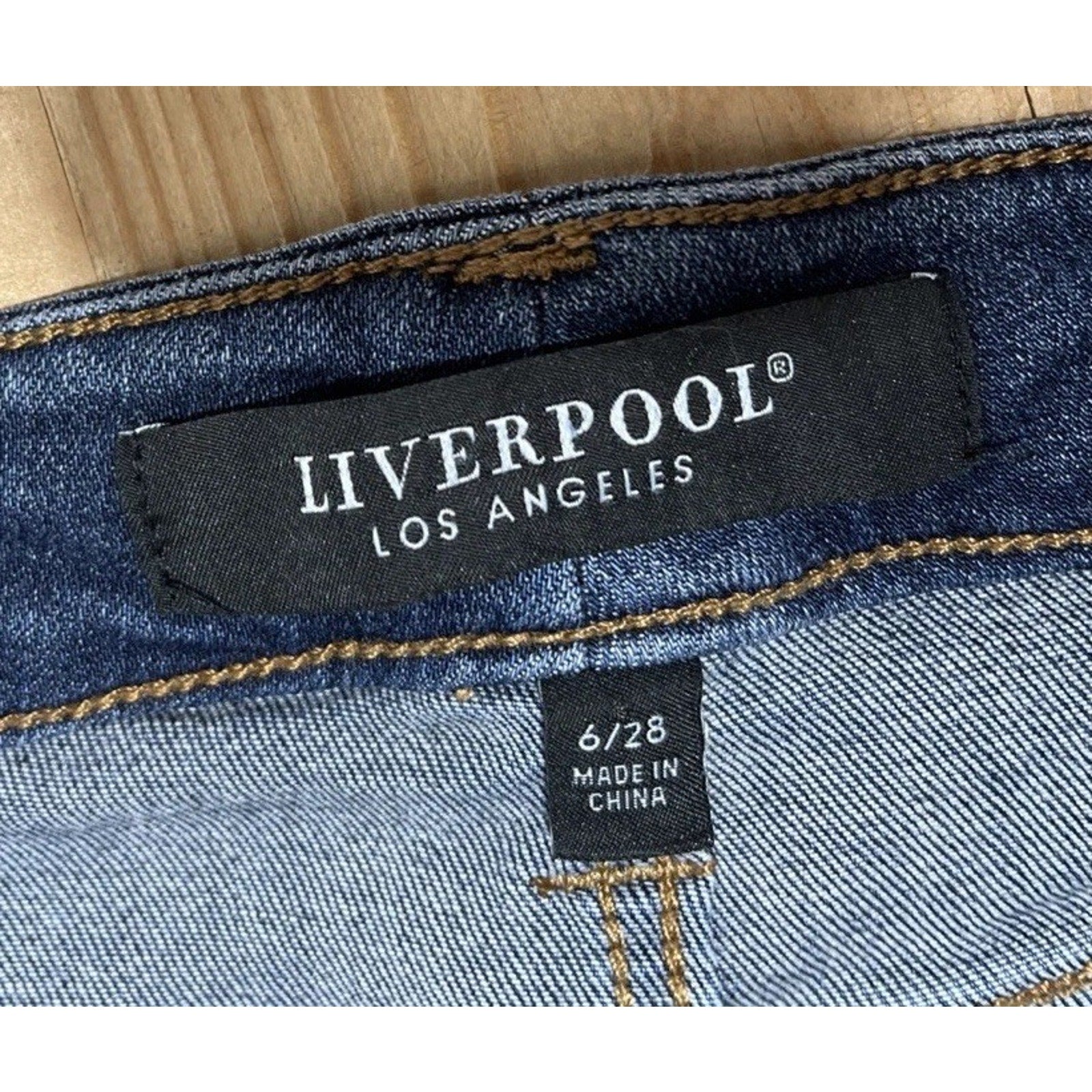 Liverpool L83417 Victory Abby Skinny High Performance Eco Denim Jeans Size 6/28