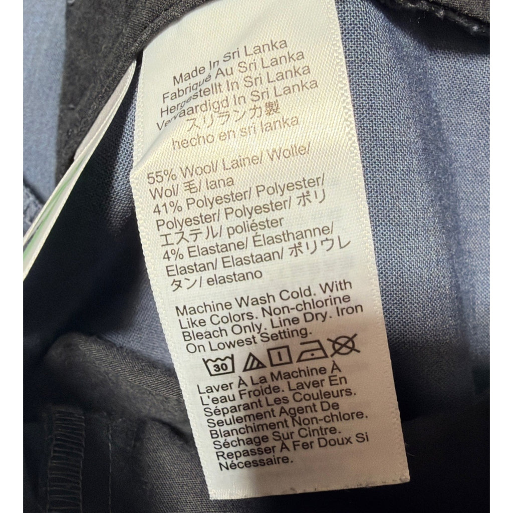 J. Crew Pants Thompson Tapered Leg Blue Flat Front Wool Blend Men's 32x30