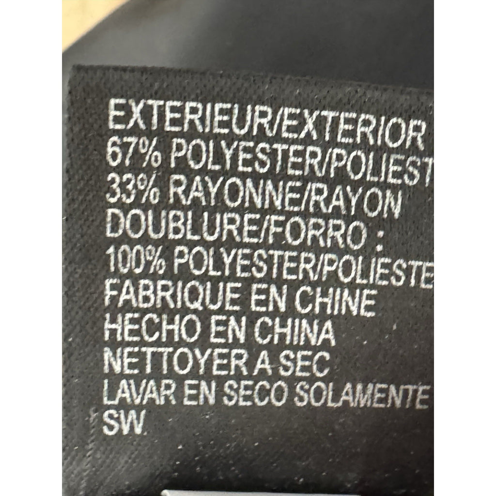 Tahari Levine Isabella Demarco Black Navy Houndstooth Tie Waist Blazer Jacket 6