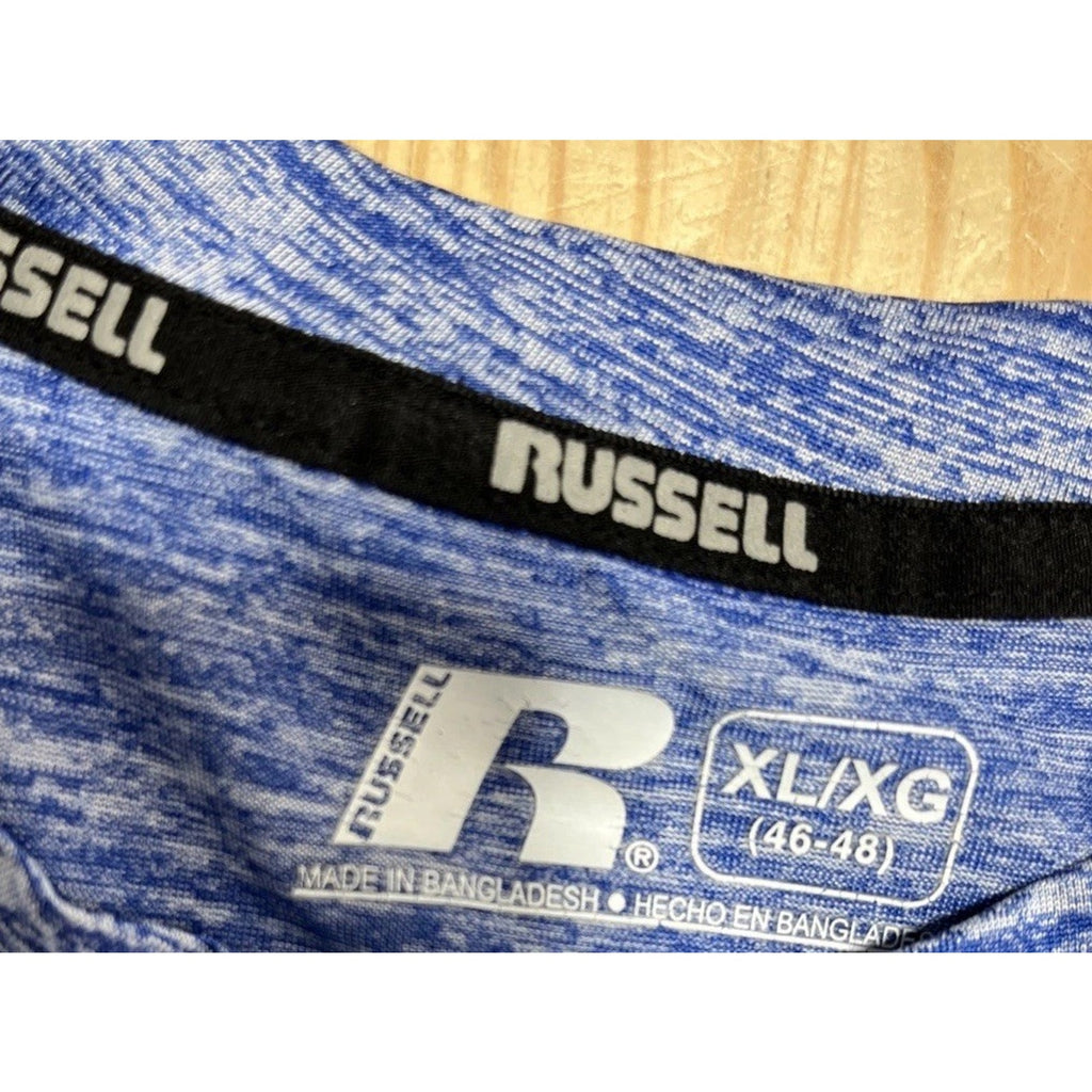 University Of Memphis Tigers Russell Mens Blue Shirt Polyester Size XL