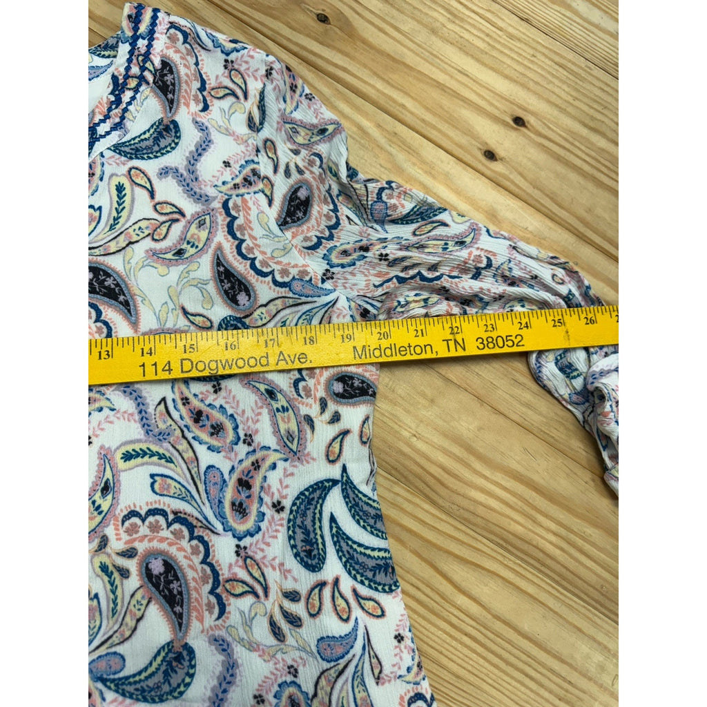 Magnolia Grace Women's Belline Embroidery Detail Lined Tunic Top XL