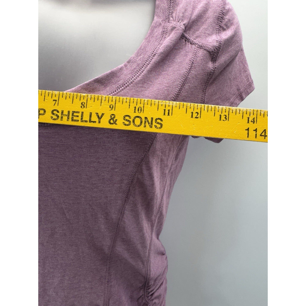 New York Laundry Women’s Small Short Sleeve Compression Top Purple In Color