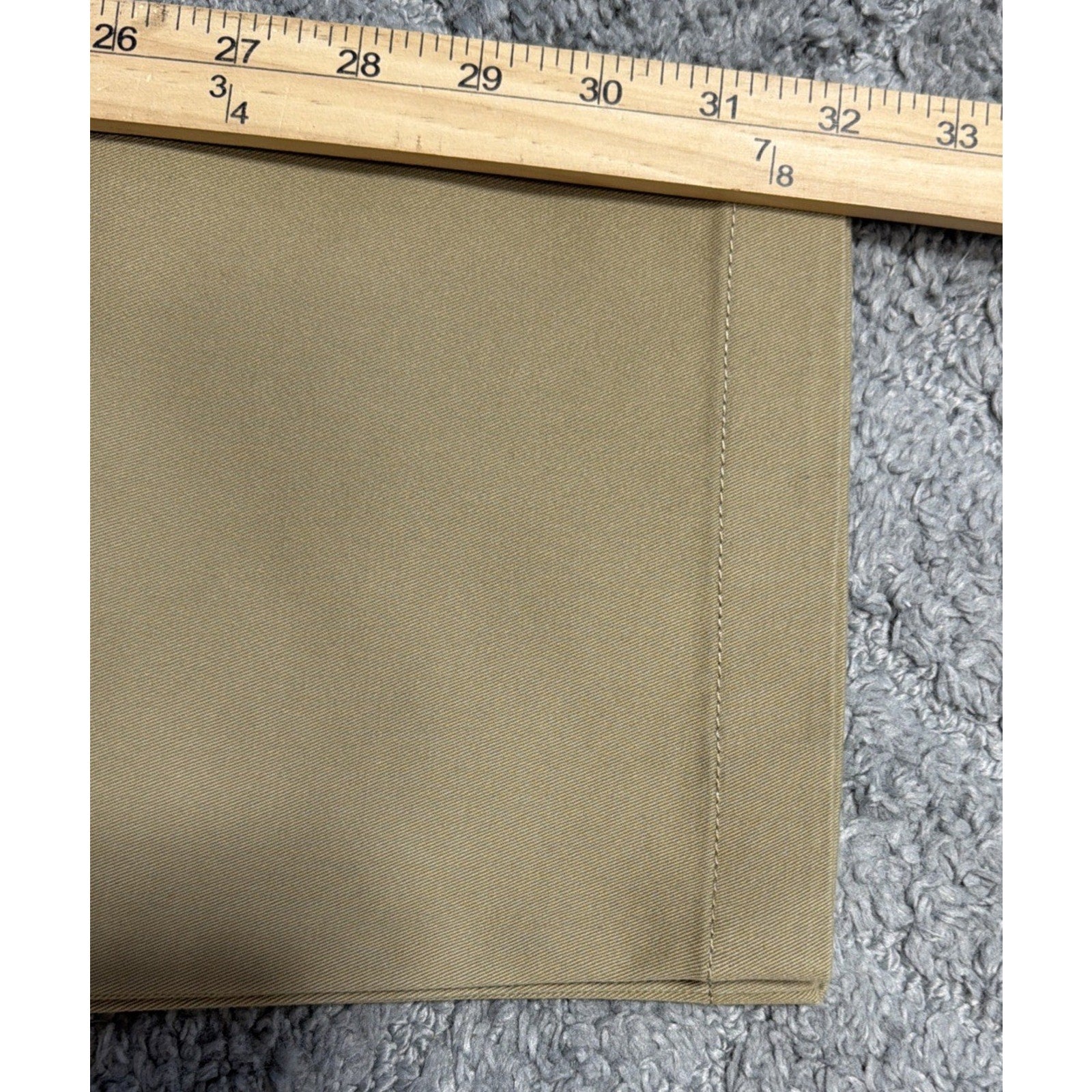 New Perry Ellis Pants Mens 36x32 Tan Slim Fit Flat Front Trousers