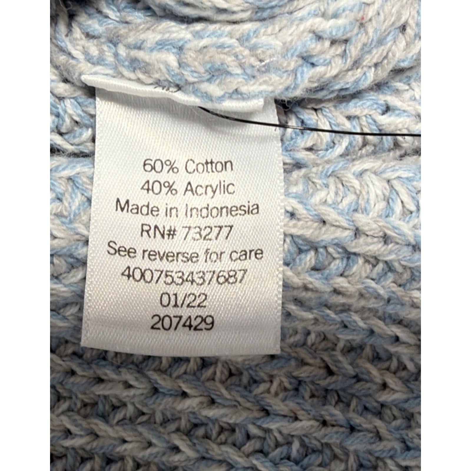 Sonoma Goods For Life Womens Gray Drop Shoulder Knit Pullover Sweater Size Large