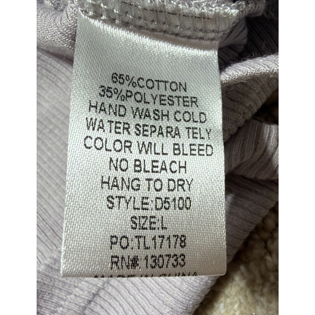 NWT Umgee USA Large Lavender Ribbed Swing Dress Sleeveless Keyhole Back Boho