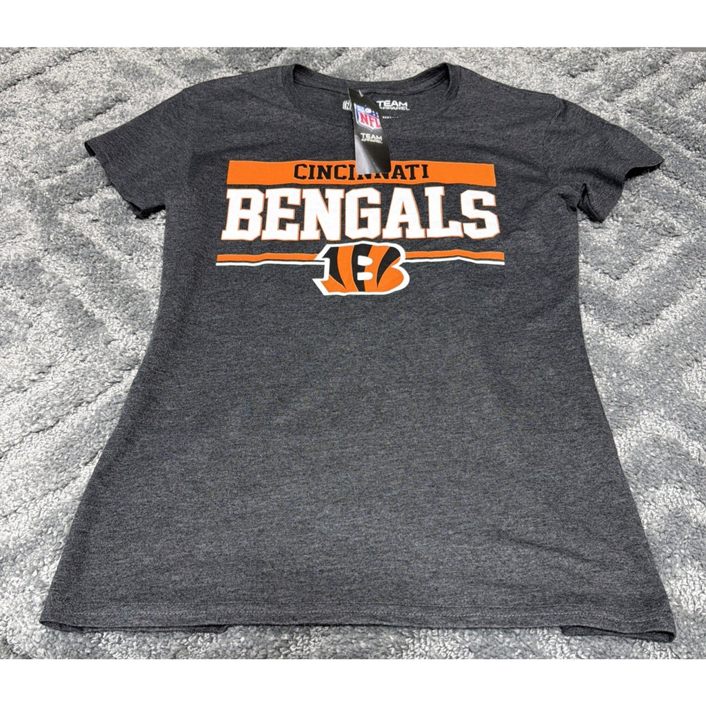 Cincinnati Bengals NFL Team Apparel Grey NFL T-shirt Women’s Size Small New