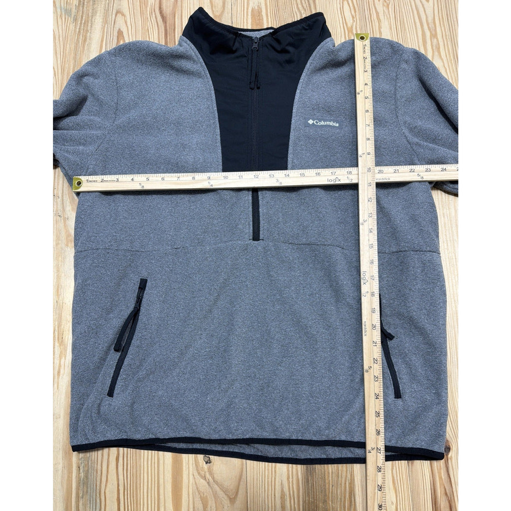 Columbia - Men's Sweatshirt Sequoia Grove Half Zip Fleece Gray Men’s XL EUC