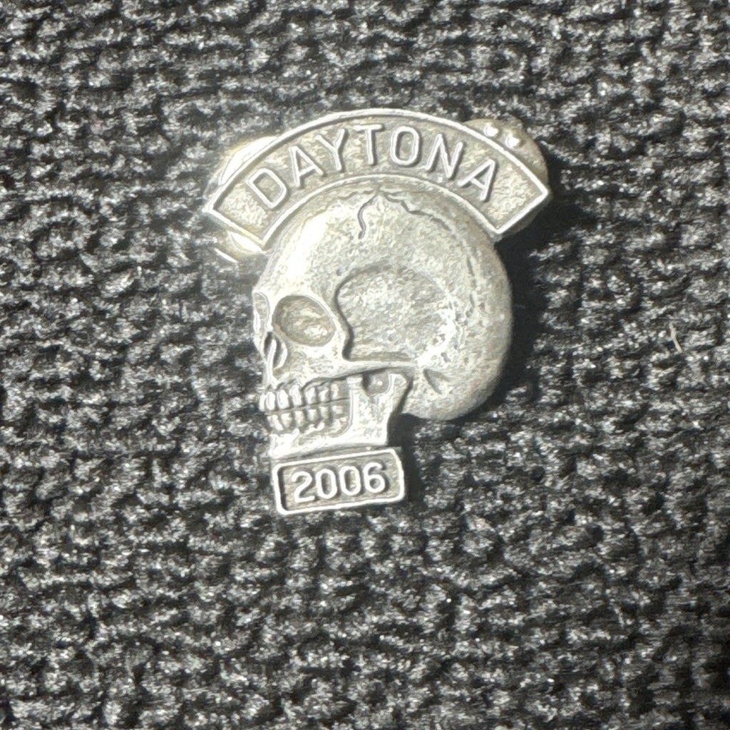 Daytona Bike Week 2006 Skull Lapel Vest Pin SJ Licensed Collectible