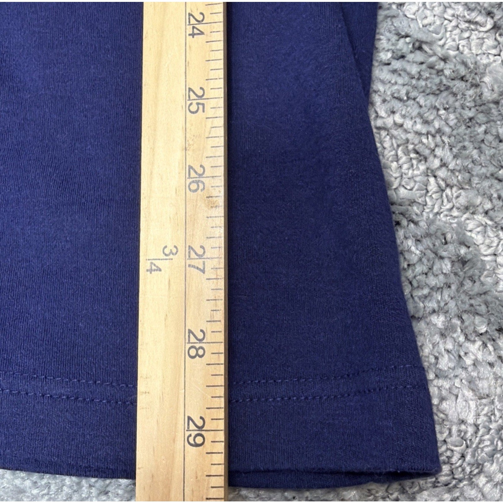 VTG Windsor Shirt Company Mens Blue Interlocking Cotton Turtleneck Long Sleeve L