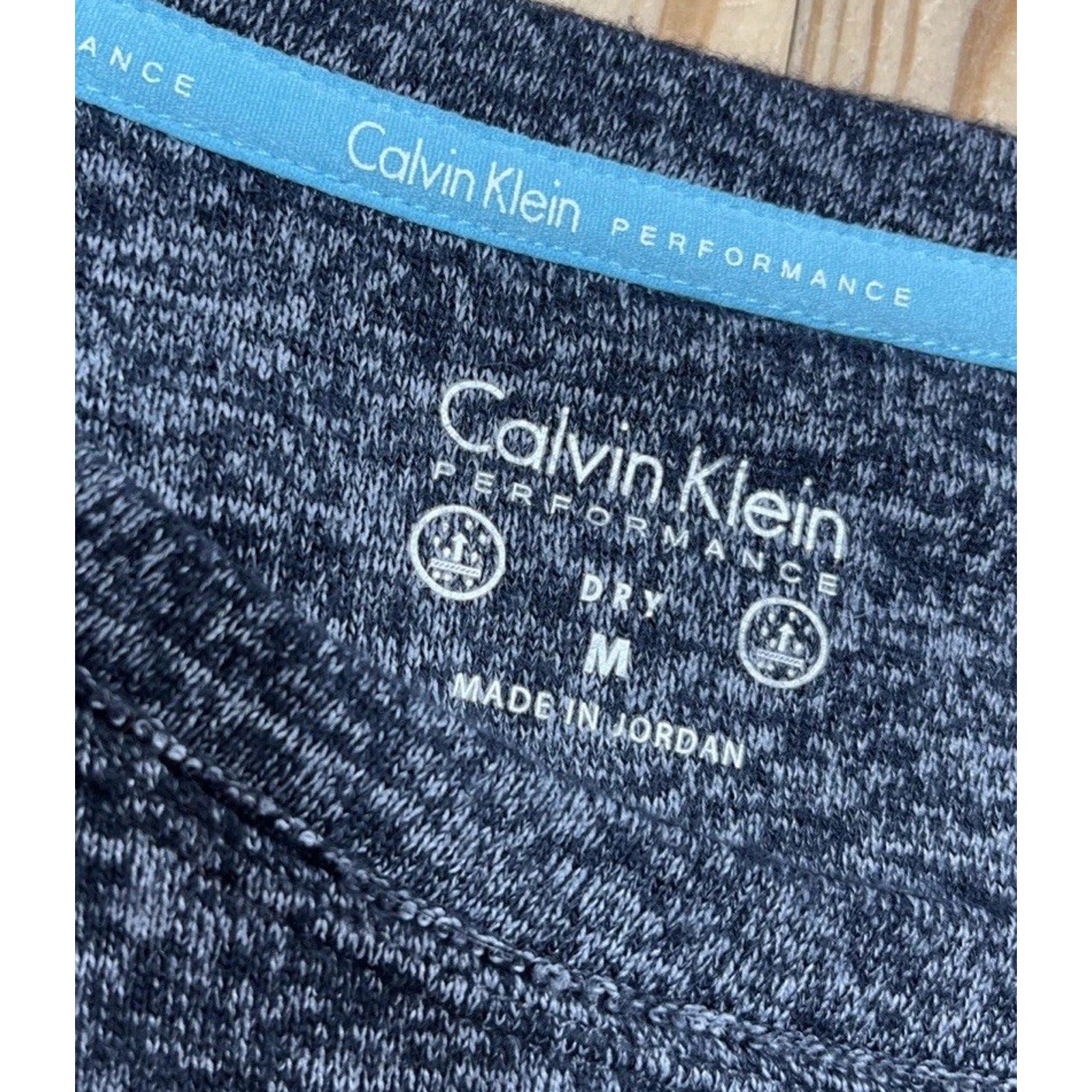 Calvin Klein Performance Quick Dry Top Charcoal Gray Athletic Fleece M