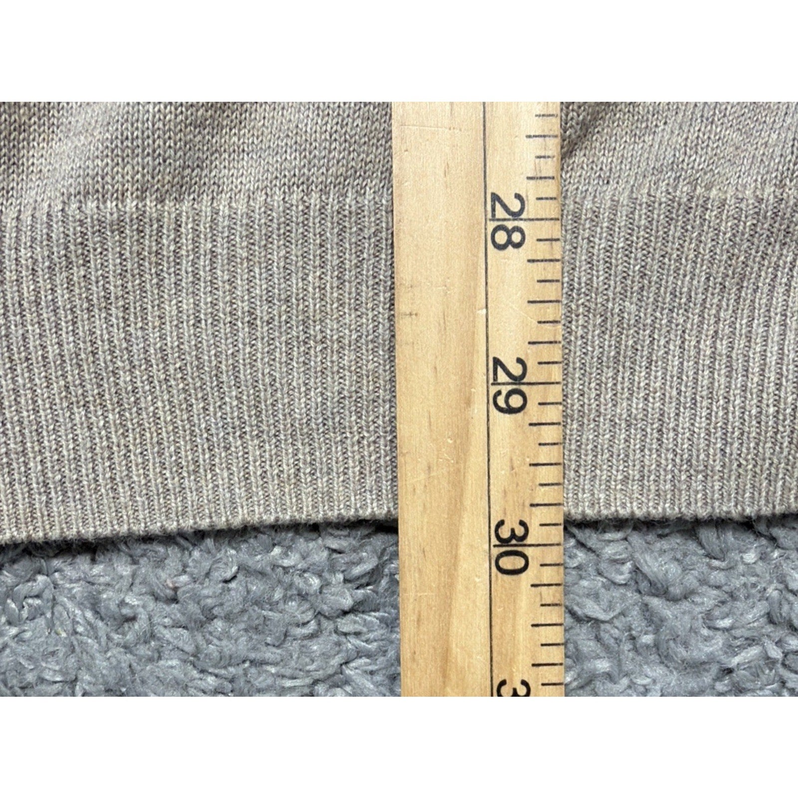 NWT Men's Croft & Barrow Heather Biege Signature Polo Sweater Size XL