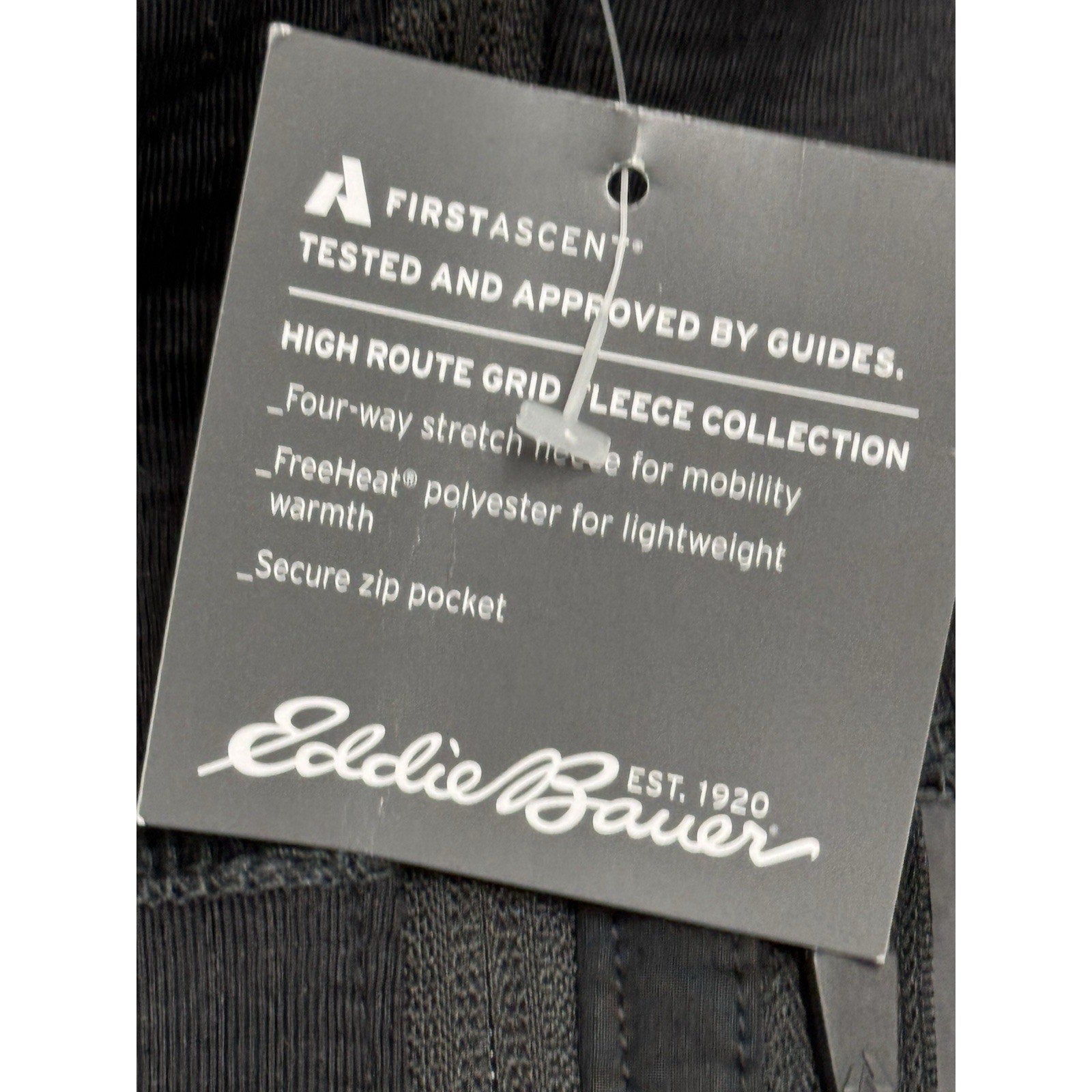 NEW Eddie Bauer Jacket Mens XLT First Ascent High Route Grid Fleece Air Pullover