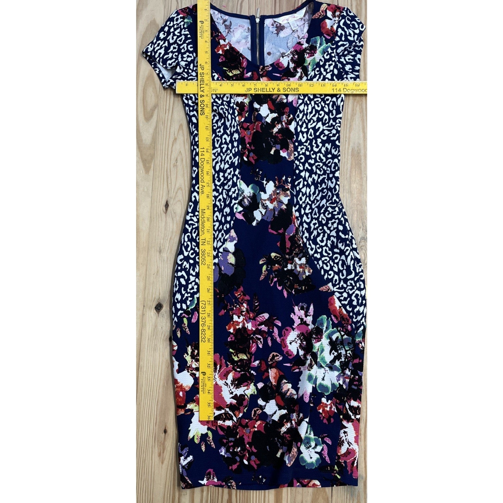 Marilyn Monroe Brand Dress~Blue/White/Floral~Size S