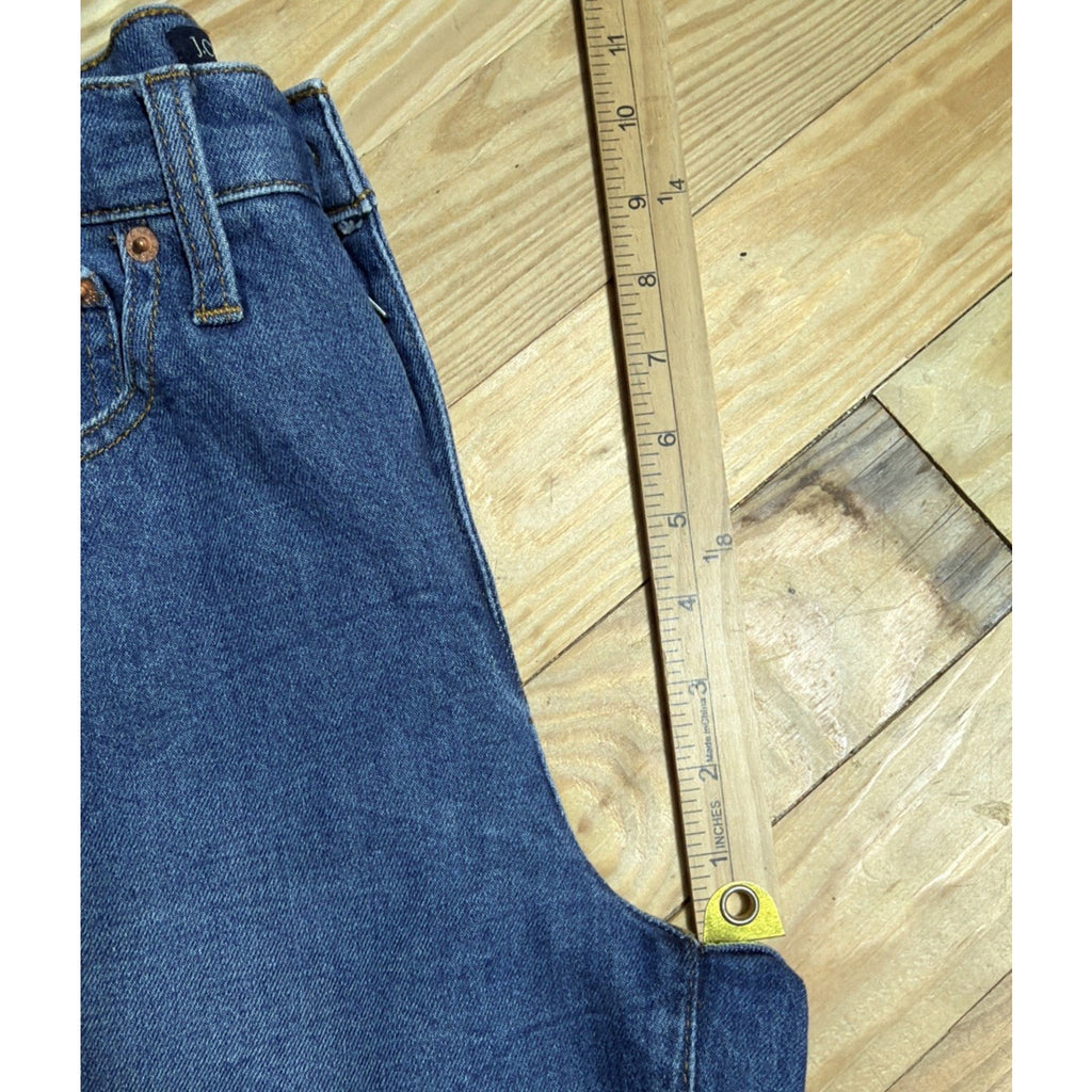 J. Crew Essential Straight Leg All Day Stretch High Rise Cropped Jeans Sz 28