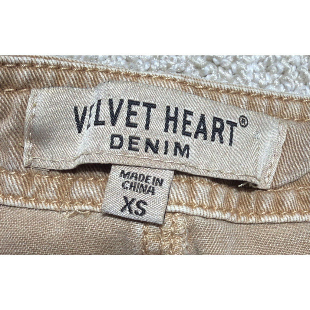 Velvet Heart Pants Women's XS Brown Bradley Cargo Pant 28" Inseam High Rise