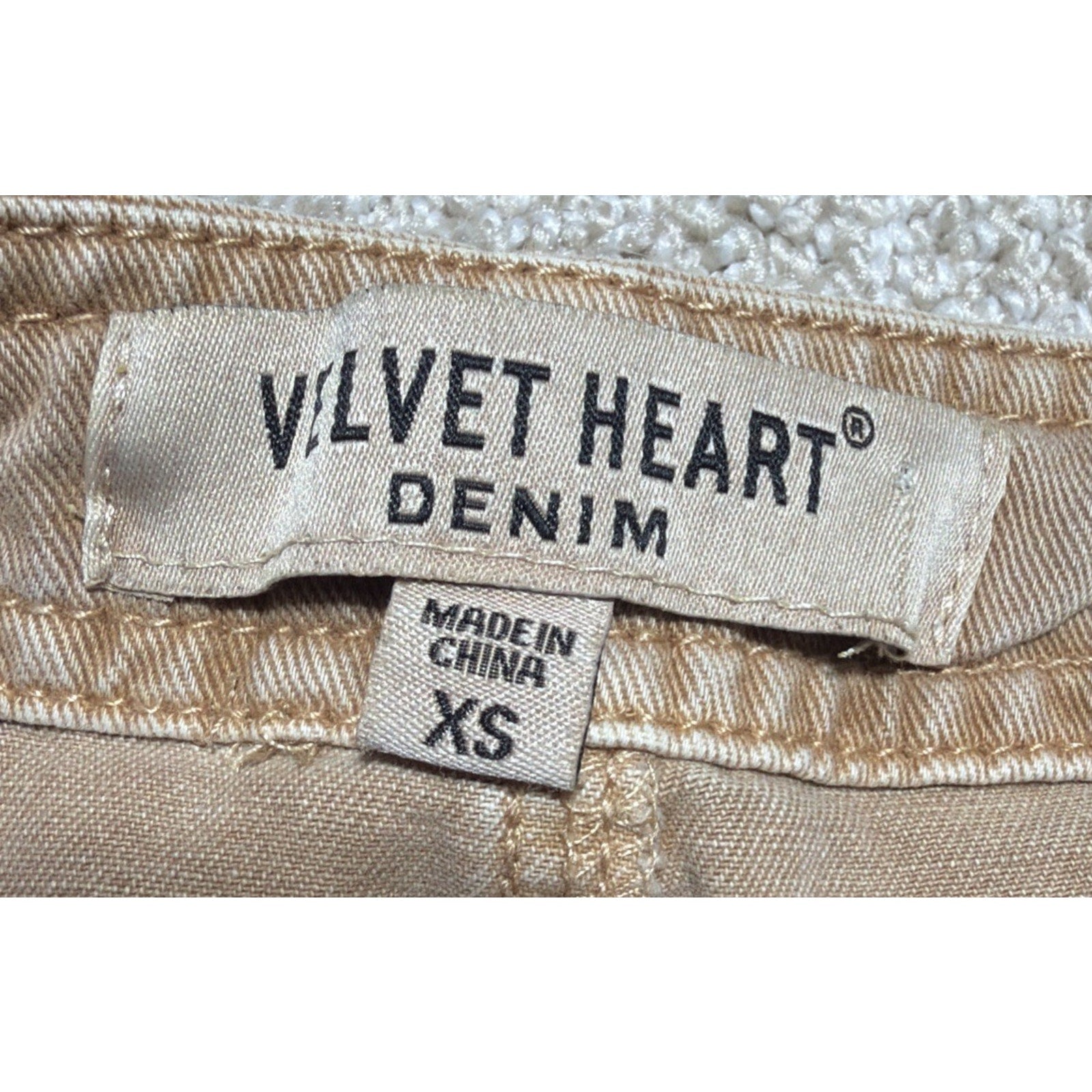 Velvet Heart Pants Women's XS Brown Bradley Cargo Pant 28" Inseam High Rise