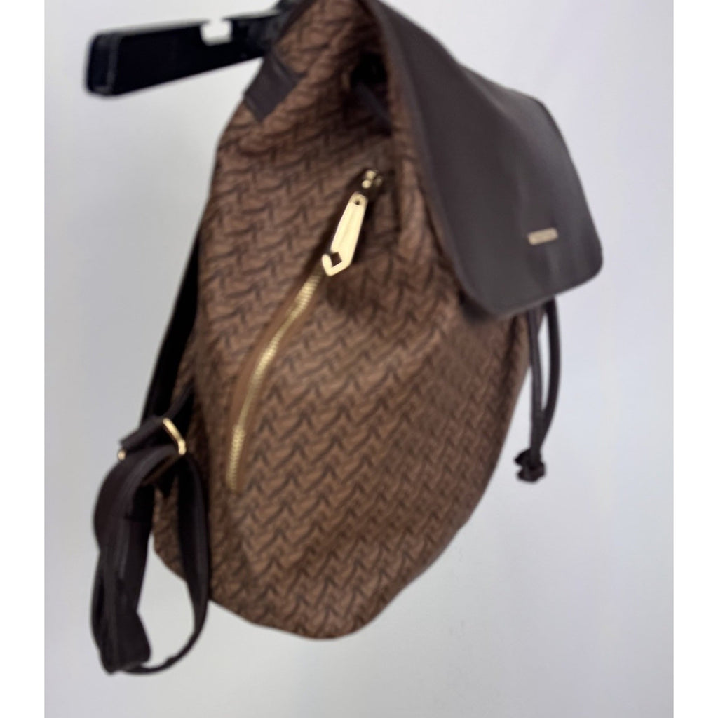 Rampage Womens Signature Brown Backpack / Purse