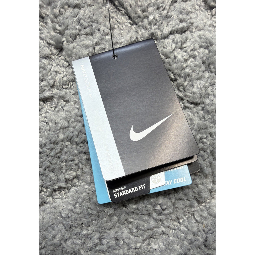 Nike Tour Dri-Fit ADV Textured Golf Polo Shirt Men's L New Blue 632412-407
