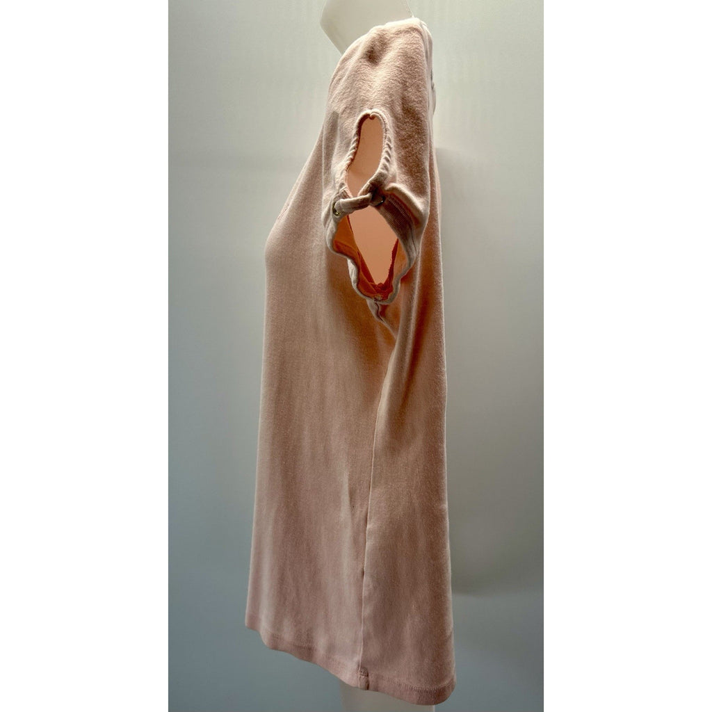 Nautica Shirt Womens Medium Peach Shirt .