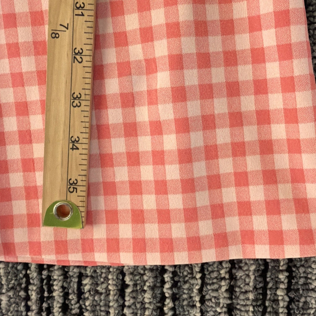 Tommy Hilfiger Dress Womens 6P Petite Pink Gingham Sleeveless Fit Flare NWT