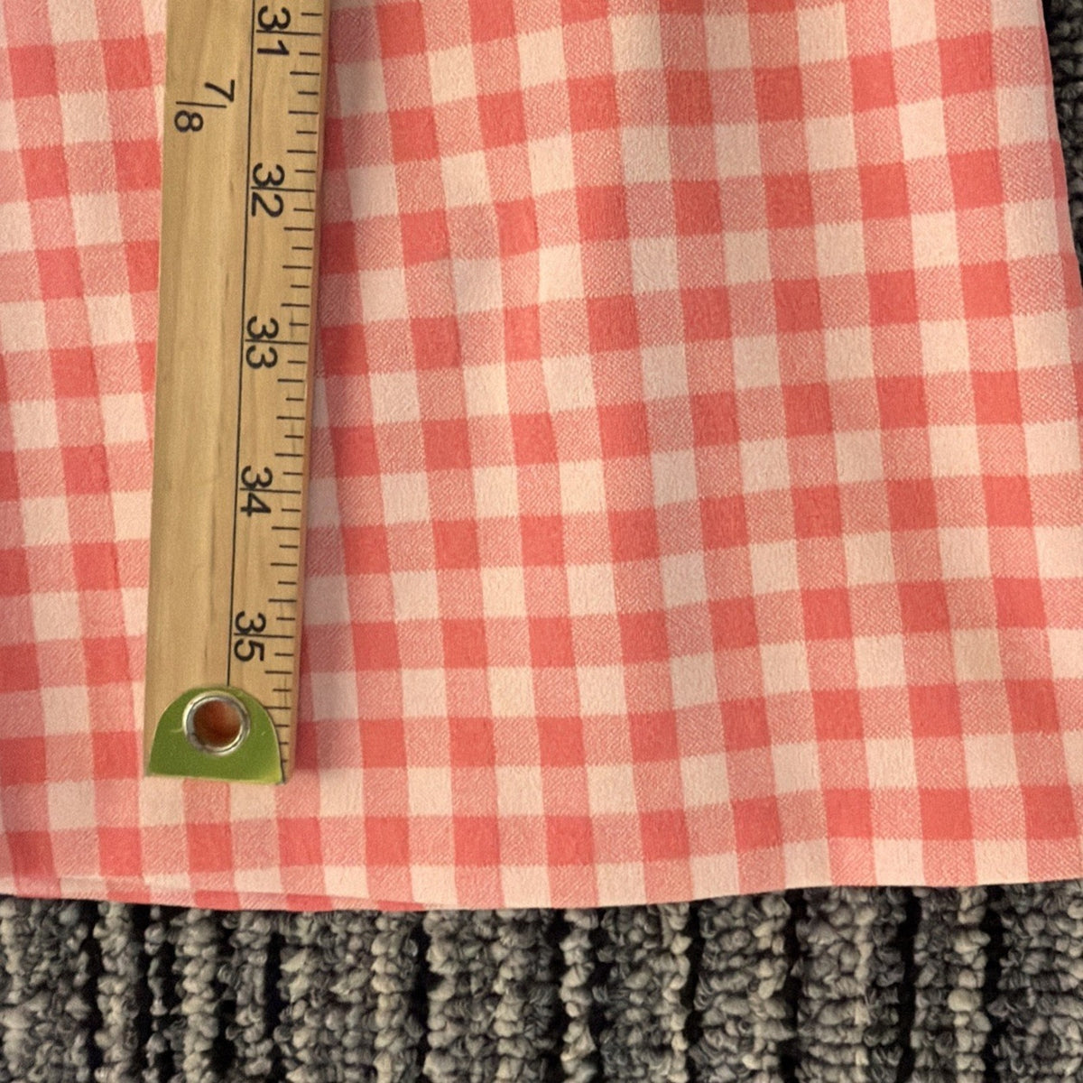 Tommy Hilfiger Dress Womens 6P Petite Pink Gingham Sleeveless Fit Flare NWT