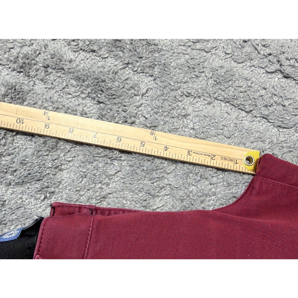 Democracy Jeans Womens 6 Red Ab Solution Stretch Ankle Skimmer 30x27