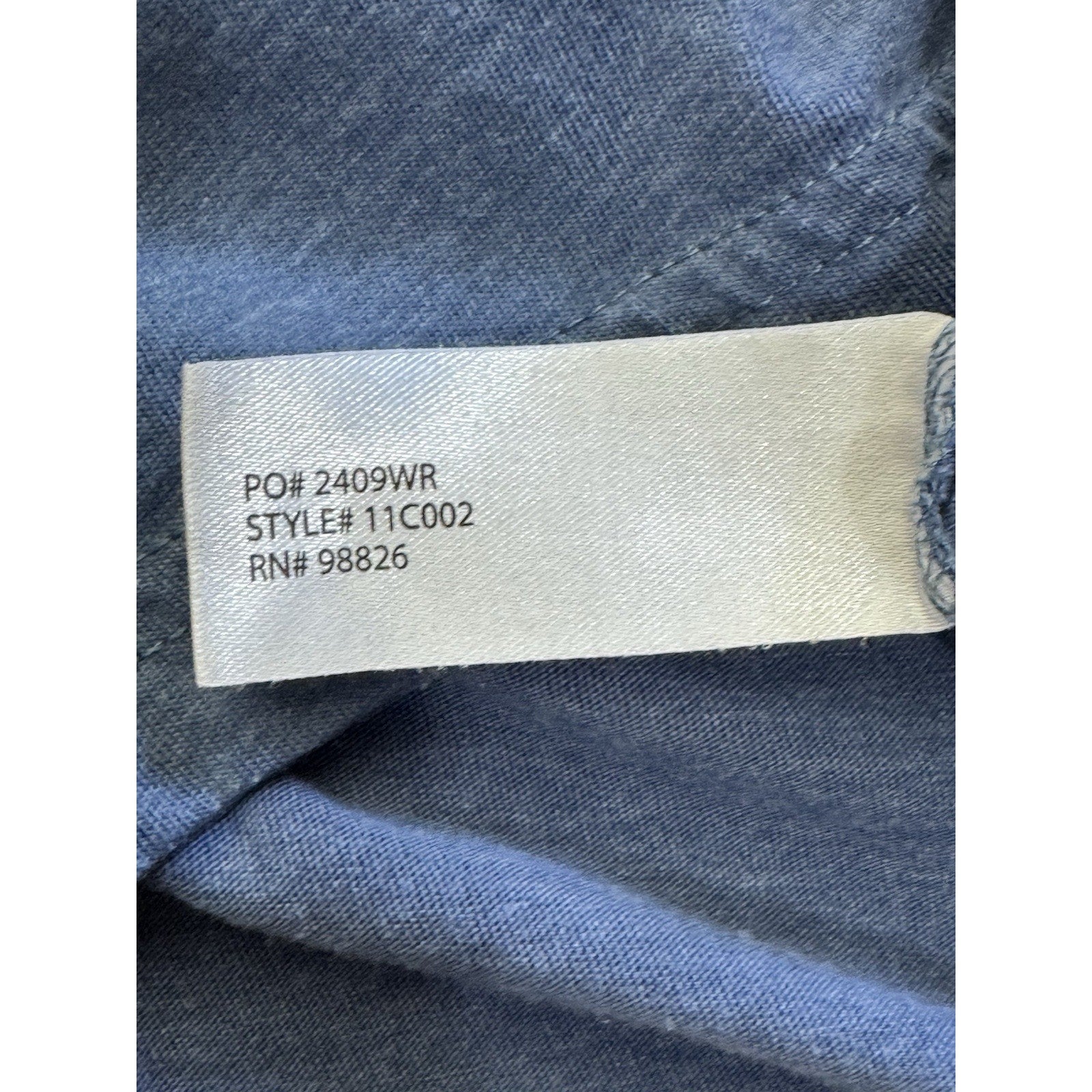 U.S. Polo Assn. Long Sleeve Shirt Henley Men’s Blue Size Medium