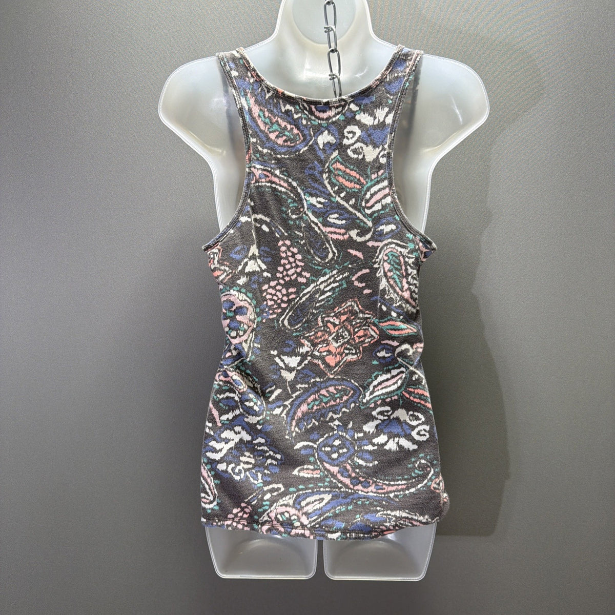 American Eagle Outfitters Womens Paisley Tank Top Size L 100% Cotton 2012