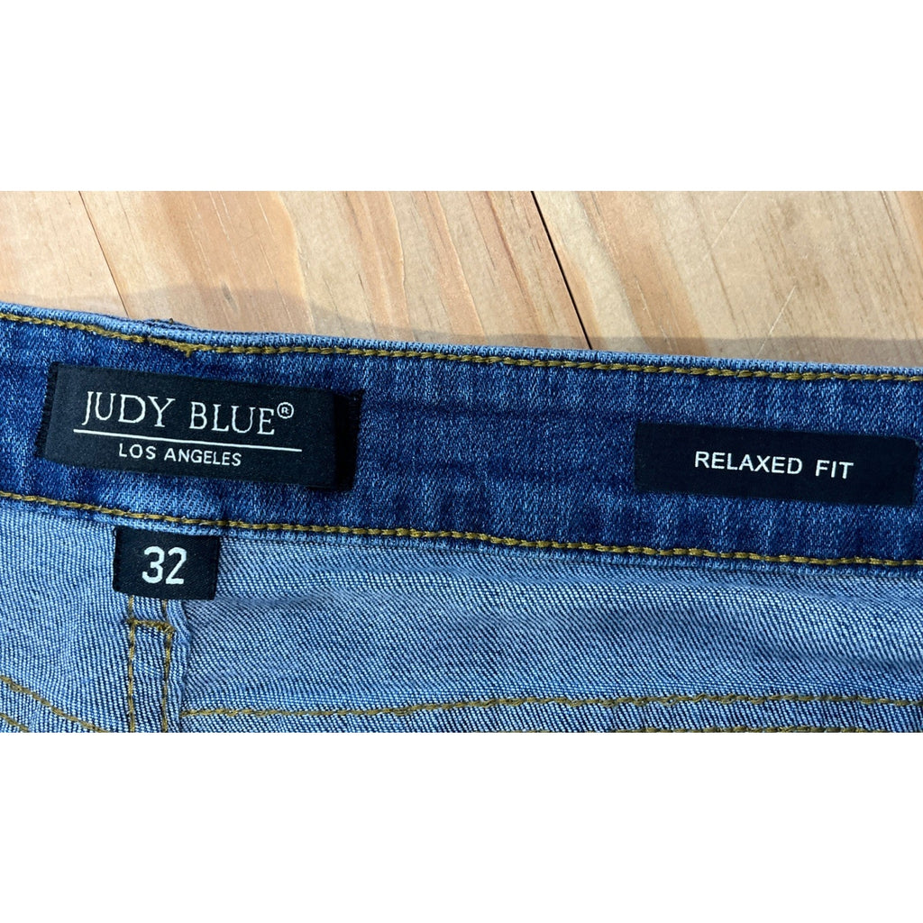 Judy Blue Jeans Womens Size 32 Relaxed Fit Medium Wash Stretch
