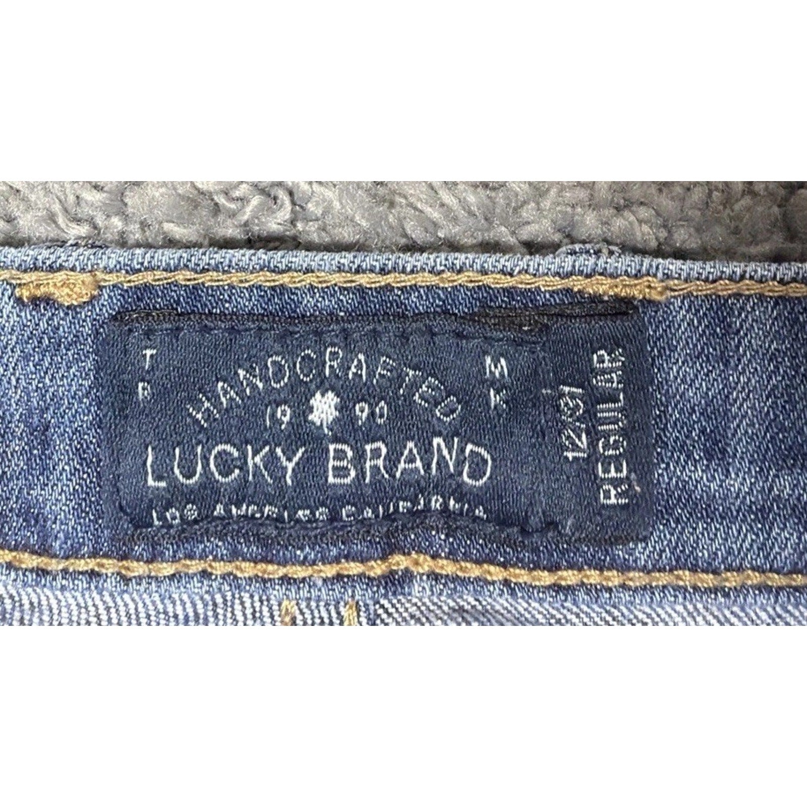 Lucky Brand Womens Sweet N Low Boot Cut Jeans Blue Pockets Denim 12/31 Y2K